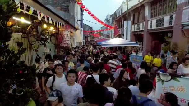 Hawkers Gıda Çin Yeni Yılı kutlamaları sırasında satmak.. — Stok video