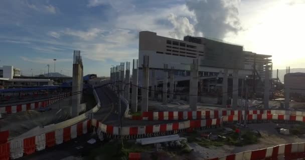 Penang Sentral inşaat sitenin görüntüsünü izleme — Stok video