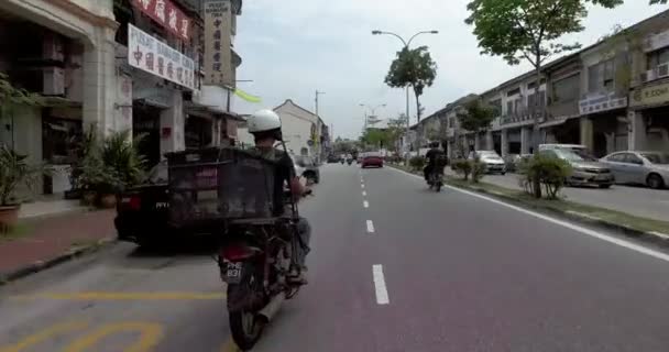 Paseo en la calle Lebuh Carnarvon por la tarde . — Vídeos de Stock