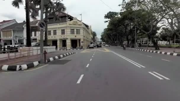 Cabalga en la Luz de Lebuh, Penang . — Vídeos de Stock