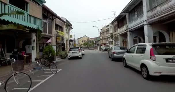 Paseo en el Jalan Muntri, Penang . — Vídeos de Stock