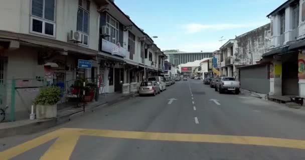 Jazda w Lebuh Mc Nair, Penang. — Wideo stockowe