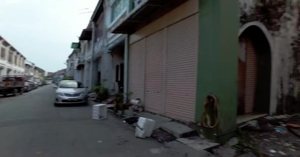 Jeździć na Lebuh Carnarvon Penang. — Wideo stockowe