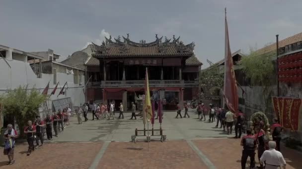 Penang Malaysia März 2018 Gläubige Bei Einer Parade Tempel Poh — Stockvideo