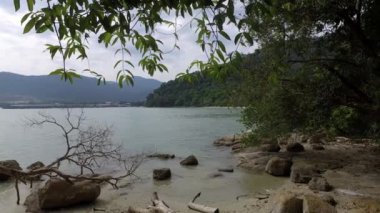 Penang Teluk Bahang ormanında deniz kenarında yatay döngü.
