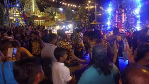 Bukit Mertajam Malaysia March 2018 Кавадійський Танець Колісницею Позаду — стокове відео