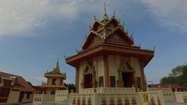 Penang Malaysia April 2018 Pagoda Templo Budista Tailandés Wat Chayamangkalaram — Vídeos de Stock