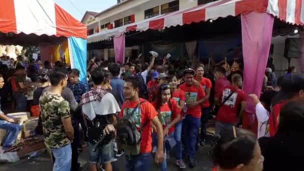 Penang Malaysia April 2018 Pueblo Birmano Celebra Alegremente Festival Songkran — Vídeos de Stock