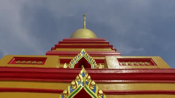 Bukit Mertajam Malaysia April 2018 Pieza Pagoda Arriba Abajo Wat — Vídeos de Stock