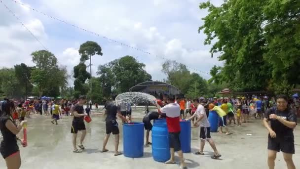 Букит Мертаям Малайзия Апреля 2018 Года Фестиваль Сонгкран Известен Водный — стоковое видео