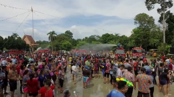 Bukit Mertajam Malaysia April 2018 Songkran Festival Del Agua Celebrando — Vídeos de Stock