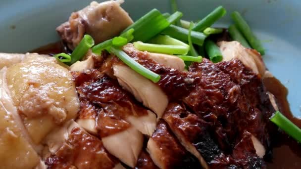 Tradisional Hainan Nasi Ayam George Town — Stok Video