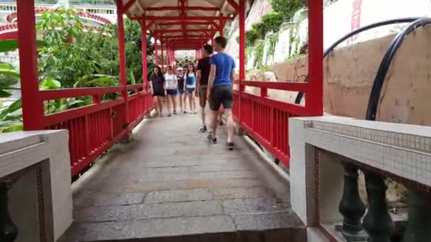 George Town Penang Malásia Maio 2018 Passeio Turístico Caminho Templo — Vídeo de Stock