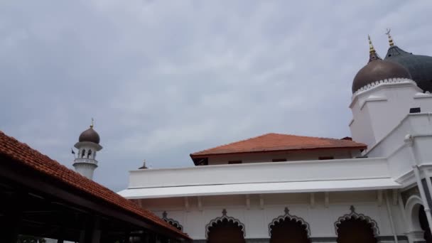 George Town Penang Malajsie Jun 2018 Panning Shot Masjid Kapitan — Stock video