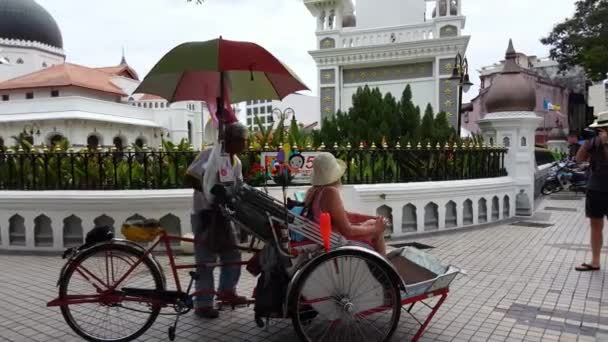 George Town Penang Malasia Jun 2018 Turista Toma Foto Del — Vídeos de Stock