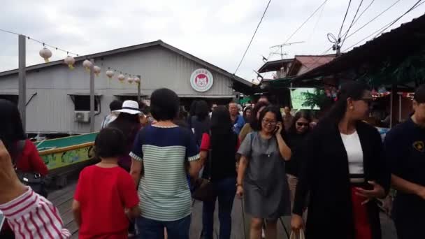 George Town Penang Malaysia Giu 2018 Tanta Visita Turistica Molo — Video Stock