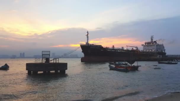 Butterworth Penang Malaysia Jun 2018 Golden Sky Vessel Ocean Eagle — 图库视频影像