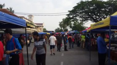 Butterworth, Penang / Malezya-Haziran 10 2018: Padang Pemuda Merdeka, Butterworth 'da Pasar malam raamadan