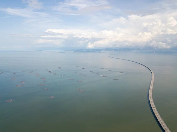 Вид Воздуха Величественный Второй Мост Пенанг Острове Пенанг — стоковое фото