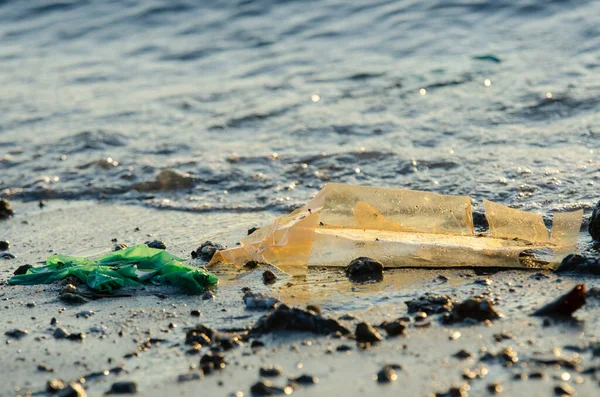 Umweltverschmutzung Plastik Meer — Stockfoto