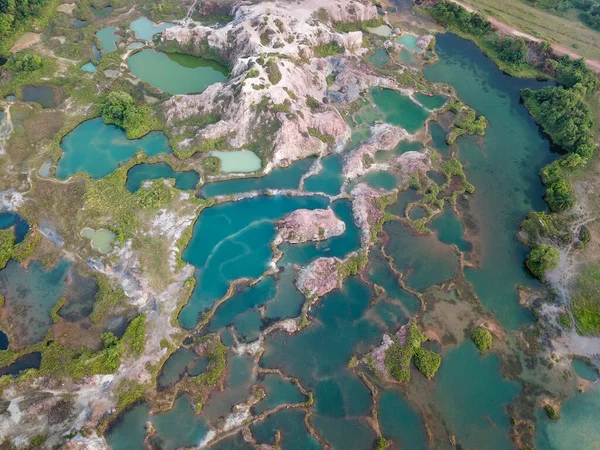 Vista Aerea Lago Verde Guar Petai — Foto Stock