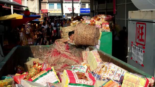 Bukit Mertajam Penang Malaysia Aug 2018 Éhes Szellem Fesztivál Zhongyuan — Stock videók