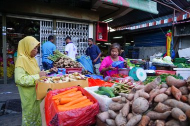 Bukit Mertajam 'da sabah pazarı.