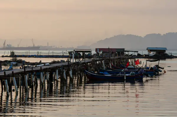 Pontile di pesca Jelutong . — Foto Stock