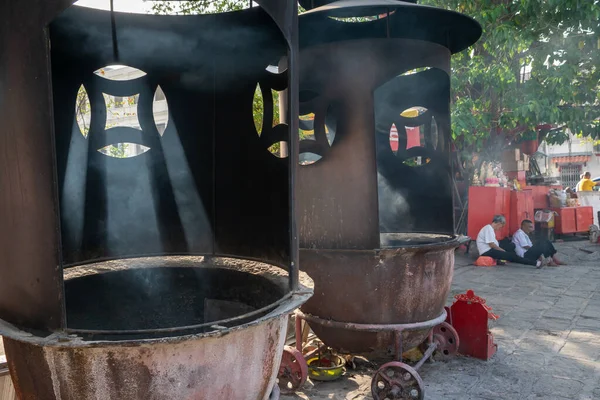 A furnace for burn joss paper at Goddess of Mercy temple. — Stock Photo, Image