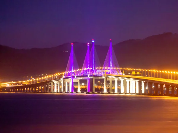 Penang Second ridge with LED light. — Stock Photo, Image