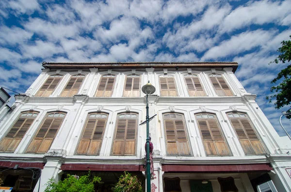 Georgetown, Penang / Malezya - 14 Şubat 2020: Georgetown Eski Mimar Evi.