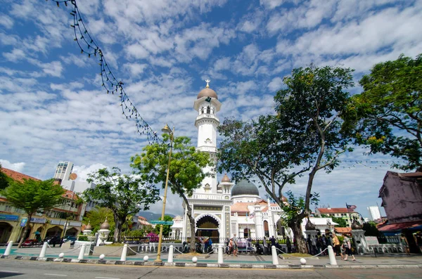 Georgetown Penang Malásia Fevereiro 2020 Minaret Masjid Kapitan Keling — Fotografia de Stock