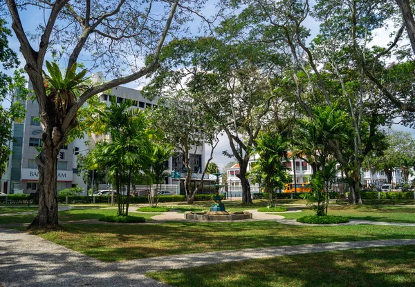 Georgetown Penang Malásia Fevereiro 2020 Parque Verde Lado Câmara Municipal — Fotografia de Stock