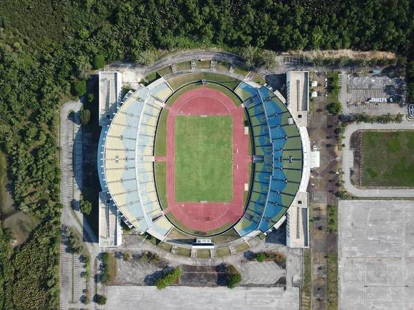 Aerial kig ned Penang State Stadium . - Stock-foto