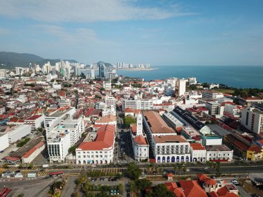 Georgetown 'daki hava manzarası Pengkalan Kaynakları' nda eski tomurcuklanıyor.