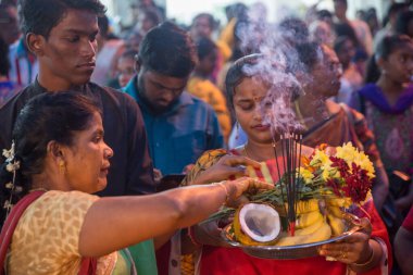 Devotees celebrate Thaipusam Festival.
