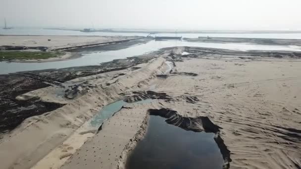 Reclamation land at Gurney, Penang, Malajsie. — Stock video