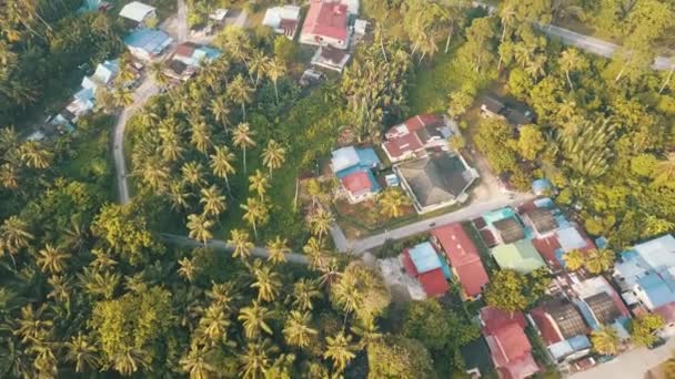 Top view Malajska wioska w Bukit Tambun, Penang, Malezja. — Wideo stockowe