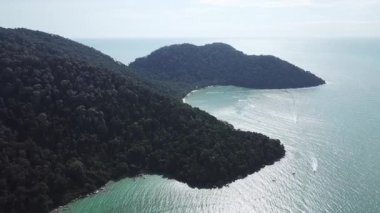 Teluk Bahang Orman Parkı 'ndan hava gemileri kalkıyor.