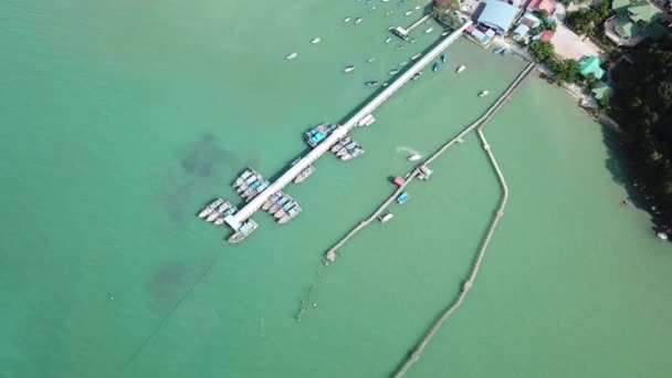 Granja de pesca Teluk Bahang — Vídeo de stock