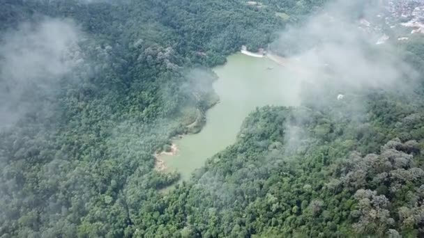 Vista aérea Ayer presa Itam — Vídeo de stock