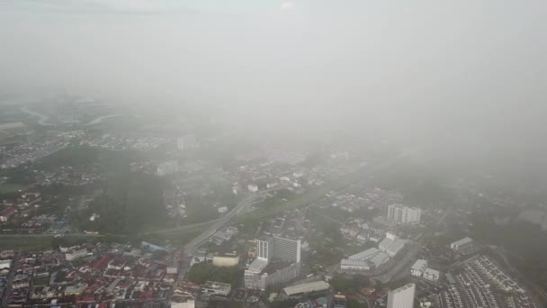 Vista aérea Bukit Mertajam cidade — Vídeo de Stock