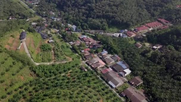 Luchtfoto Kampung Baru Bukit Besar Kulim — Stockvideo