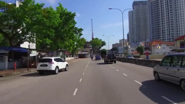 Conduzca por Jalan Tanjung Tokong . — Vídeos de Stock