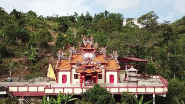 Temple Xuan Tian Gong vid Sungai Ara-kullen. — Stockvideo