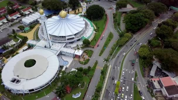 Vue aérienne penang State Mosquée . — Video