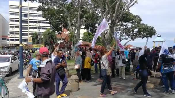 세 개의 인공 섬 을제 안 하는 공개 시위 — 비디오