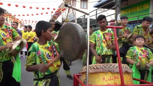 Drum perform of Indian ethnic — Stock Video