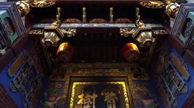 Cheah Sek Tek Tong 'daki eski mirasın eğik çekimi..