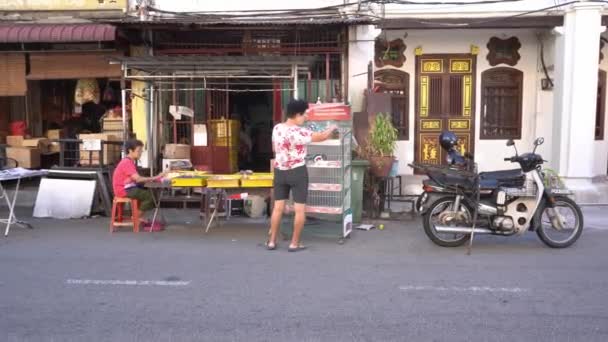 Lebuh Carnarvon的Roti面包销售商. — 图库视频影像